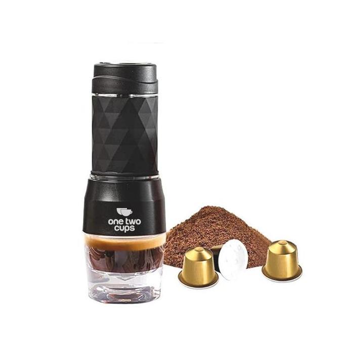 TERBARU - Alat Kopi One Two Cups Hand Press Mini Espresso Coffee Maker - HS-8439