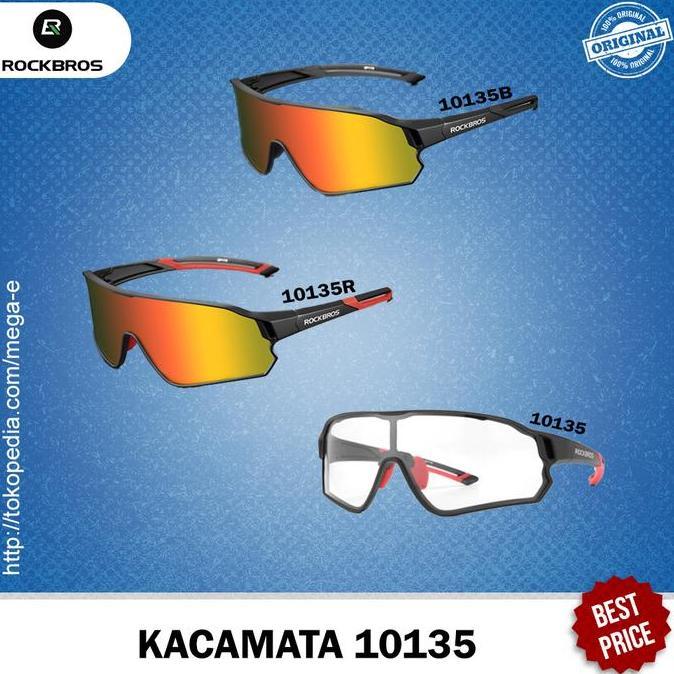 Kacamata Sepeda Gowes ROCKBROS Original Photocromic Hitam Full Frame