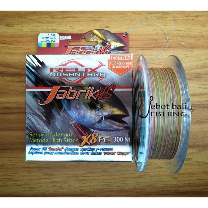 Senar PE Jabrik HS 1.5 300M - Tali Pancing Relix Nusantara