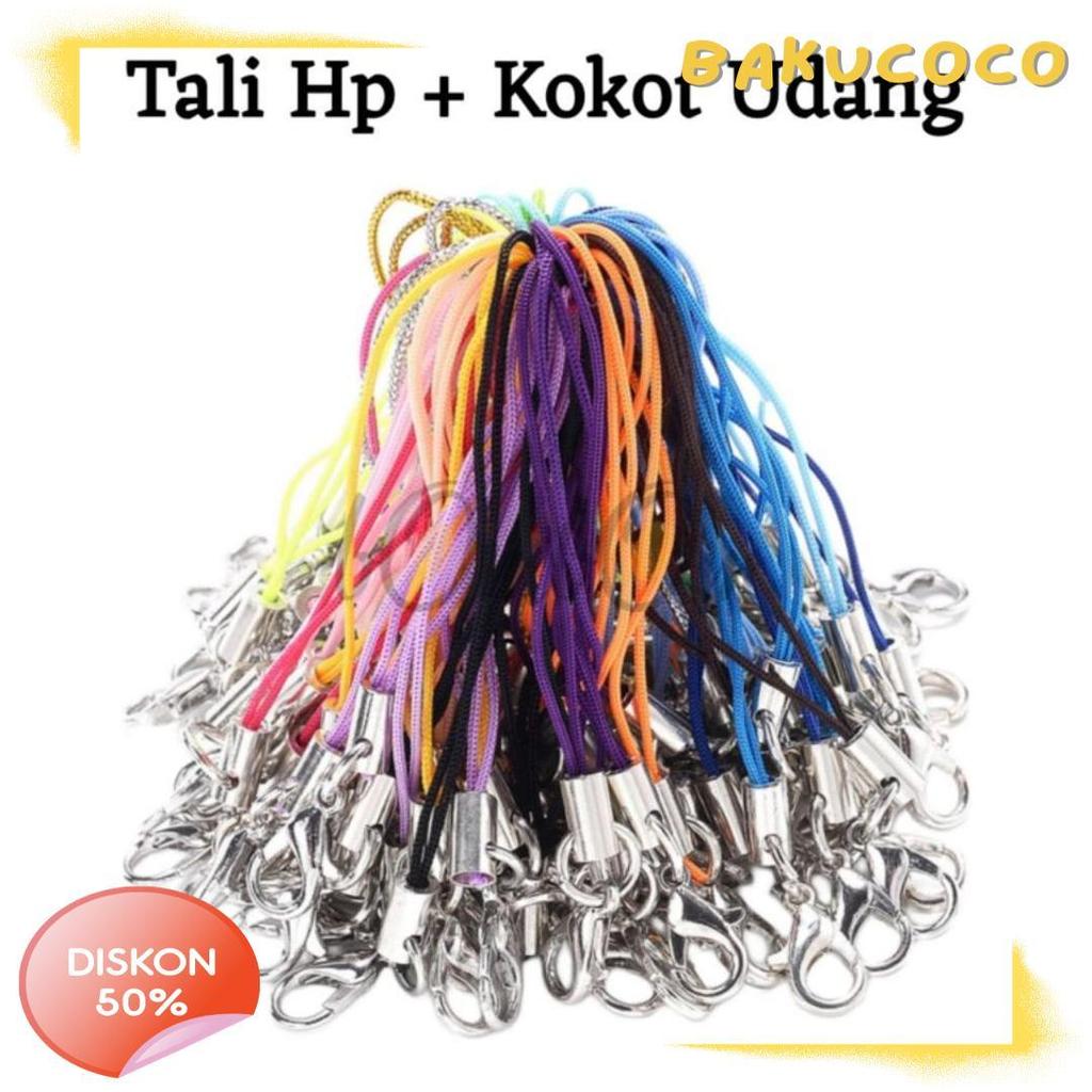 Diskon Up To 70% 15 Warna Tali Strap Hp + Kokot Udang / Tali Gantungan Hp / Tali Gantungan Flashdisk