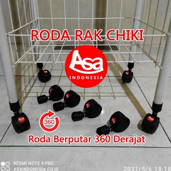 Bisa Cod Roda Rak Chiki , Rak Roti , Rak Serbaguna, Rak Piring, Rak Ceker, Diameter Roda=5Cm / Roda 