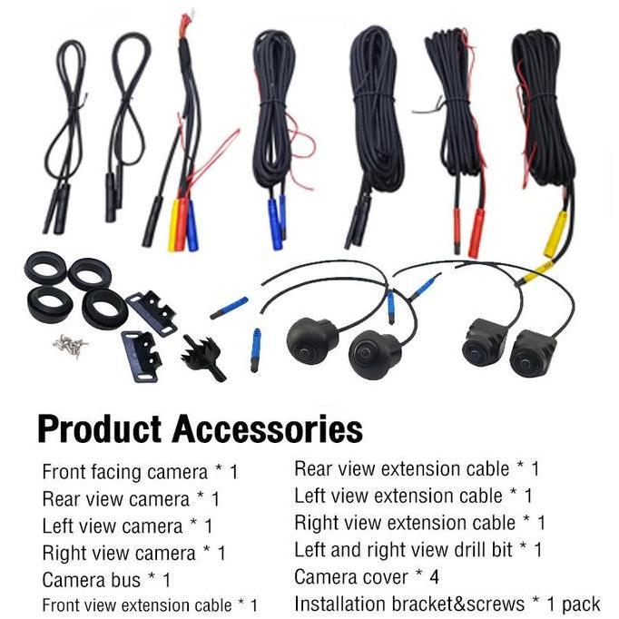 Murah Kamera 360 Parkir Mundur Mobil Moving Camera Ahd 360 1080P 3D Hu Android