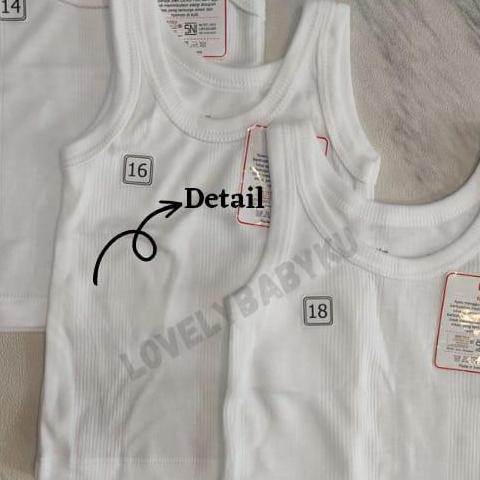 New- KAOS DALAM ANAK/KAOS DALAM BOY LONDON/SINGLET PUTIH POLOS