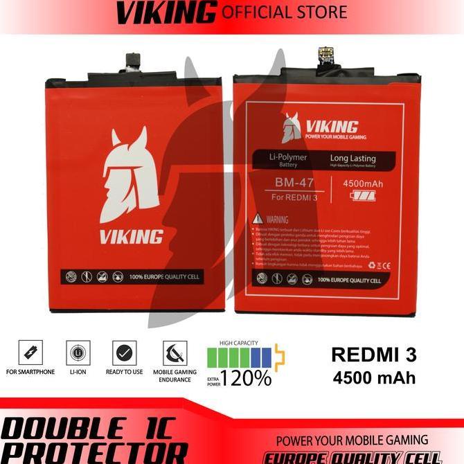Promo Viking Baterai Redmi 4X Bm47 Double Power