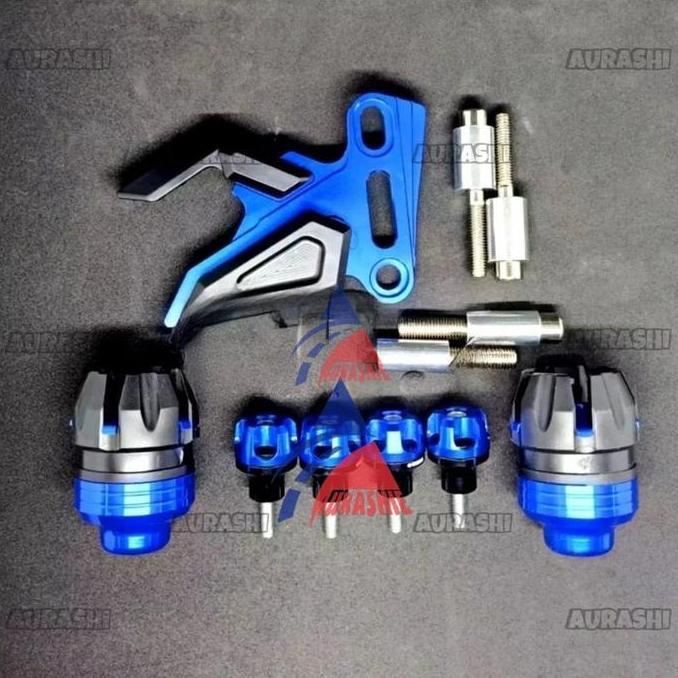 Paket hemat 3 IN 1 Cover Kaliper Plus Jalu As Roda + Baut Spakbor Variasi Yamaha Nmax Aerox155 R-15