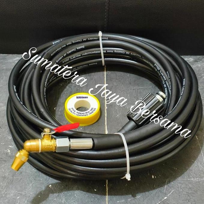PAKET SELANG STEAM JET CLEANER 5-25M + NOZEL BENGKOK CUCI AC NOZZLE ORIGINAL DAN TERPERCAYA