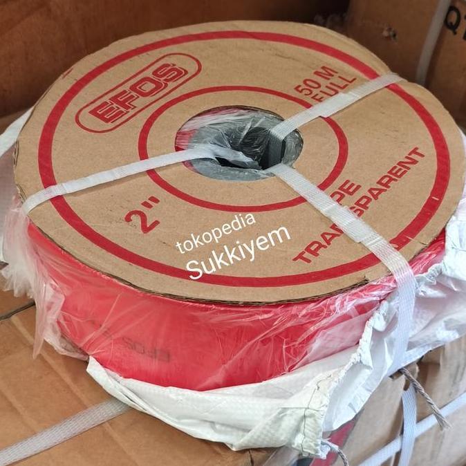 >>>>>] Selang Plastik 2" x 50 Meter EFOS Slang Air PE Transparant Irigasi 2 Inch