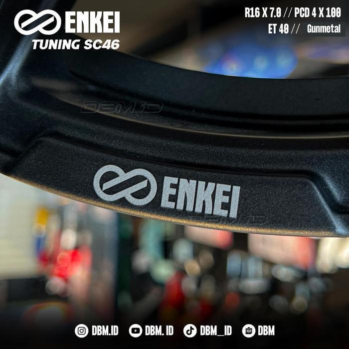 Velg Enkei Tuning Sc46 R16X7 4X100 Matt Gun Metal Original Original Dan Terpercaya