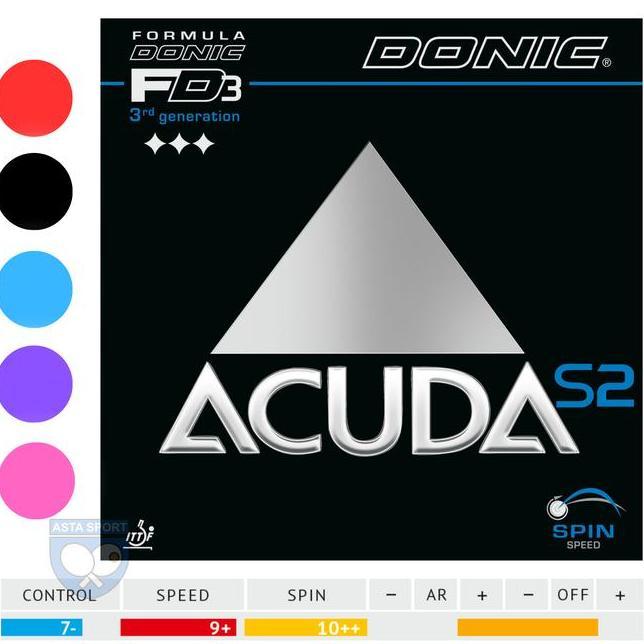 Donic Acuda S2 Karet Pingpong Rubber Tenis Meja