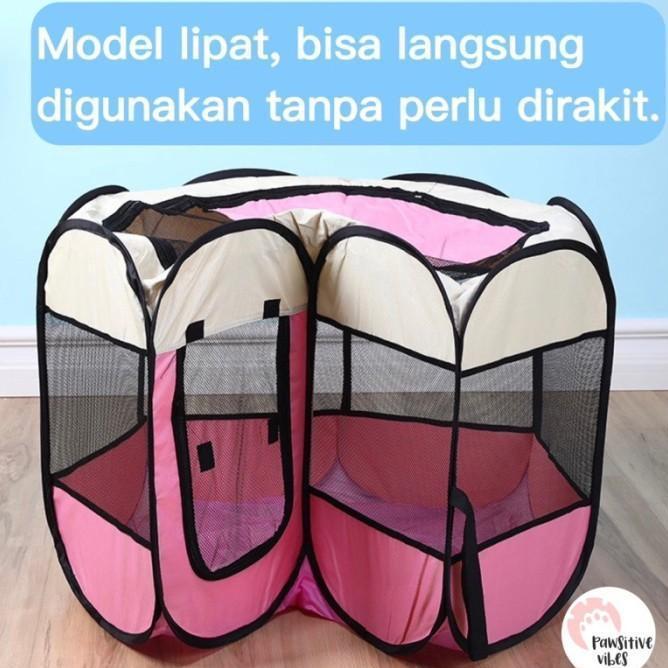 Kandang Lipat Portable Kandang Kucing Besar Rumah Kucing Untuk Mel