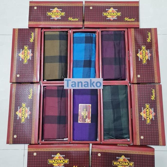 Kain Sarung Merk Wadimor Sarung Tenun Wadimor Dewasa Motif Salur Polos Kotak Manise