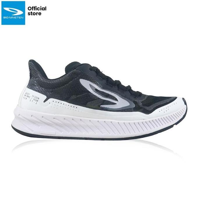 910 Nineten Geist Ekiden Sepatu Lari - Hitam/Putih