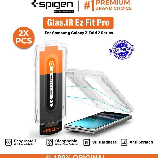 cukafindan_ - spigen tempered glass samsung z fold 7 glastr ez fit pro hd