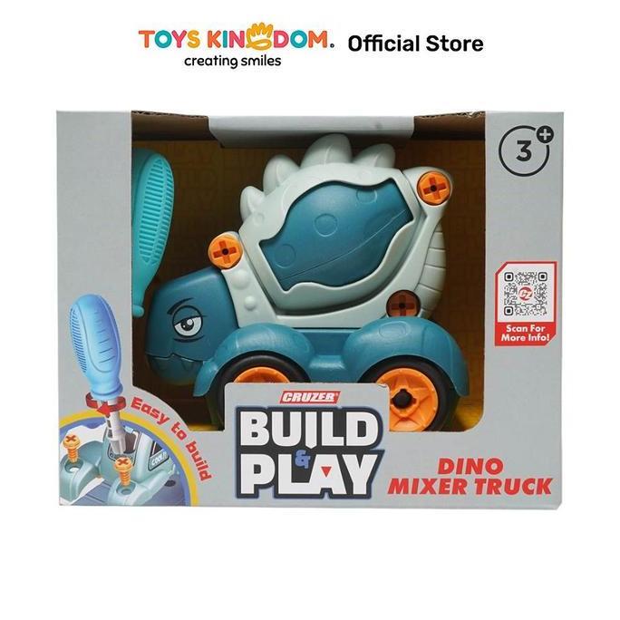 Toys Kingdom Cruzer Set Build & Play Dino Mixer Truck