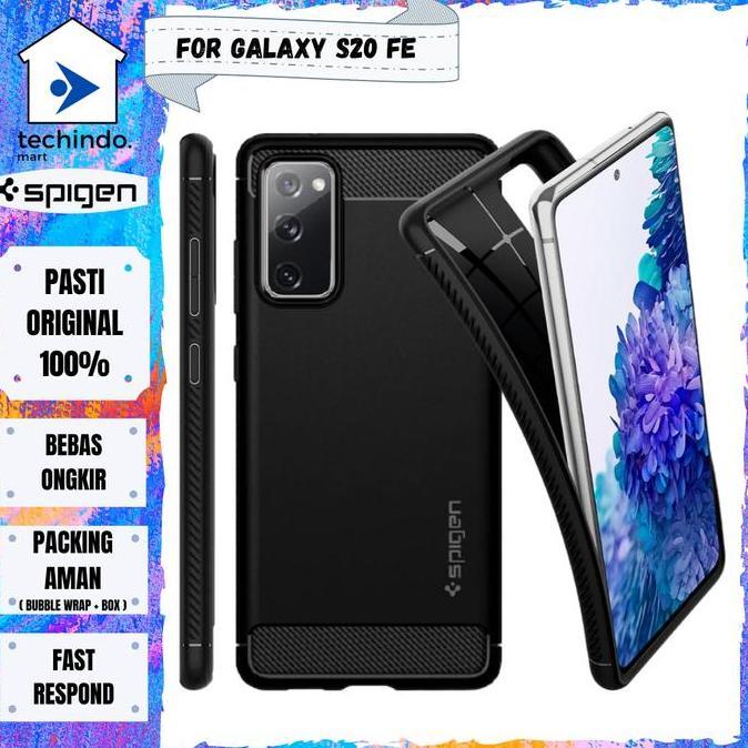 Case Samsung Galaxy S20 FE Spigen Rugged Armor Softcase Carbon Casing