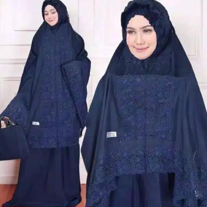 Mukena Fatimah Dewasa Siti Khadijah Syahrini Full Bordir Adem