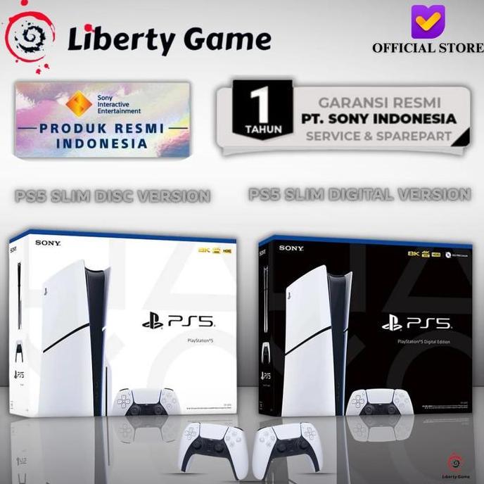 PS5 Console Slim Digital Model / PS5 Console Disc Version / PS5 Slim Console Digital Version & Disc 