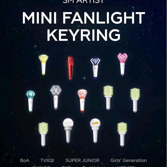 [PO] SM ARTIST - Mini Fanlight Keyring / FANLIGHT KEYRING SM ARTIST / LIGHTSTICK AGR