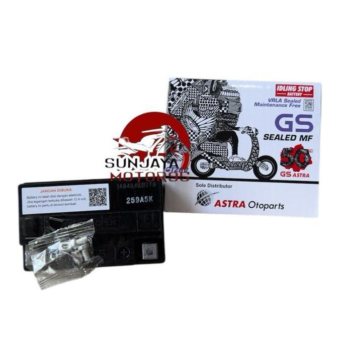 Promo Aki Kering Gs Astra Gtz6V Original Vario 125 150 N Max Cb150R Satria Fu Rx King Mf 5Ah 100% As