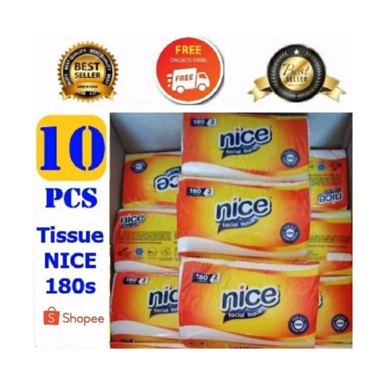 Tissue Nice 10 Bok Muraah  promo 180 sheet 2ply Ready stock JEPARA KUDUS SEMARANG JAKARTA SURABAYA