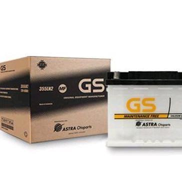 Grosir Aki Mobil Battery Gs Astra Gs Mf 355Ln2 Ln2 12V-60Ah Innova Bensin