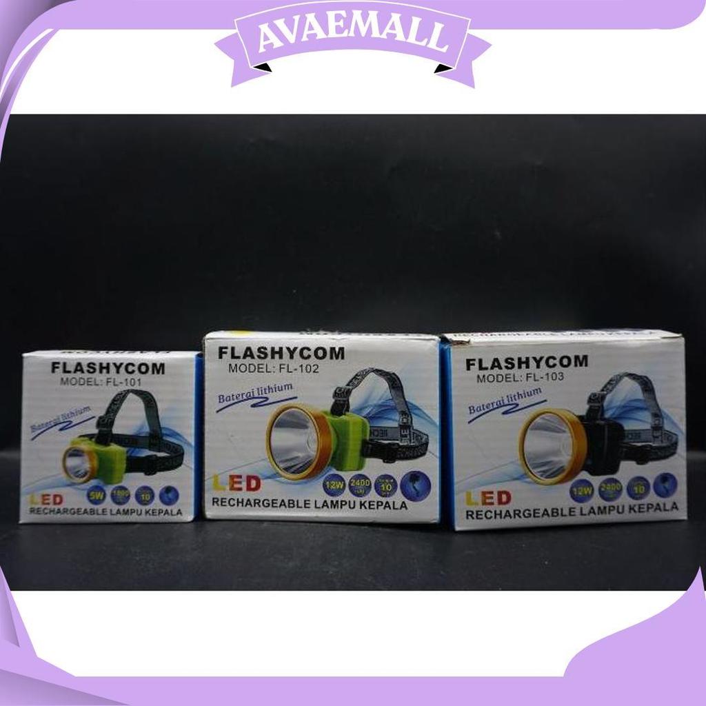 Senter Kepala / Lampu Kepala Headlamp Cahaya Putih Kuning Ori