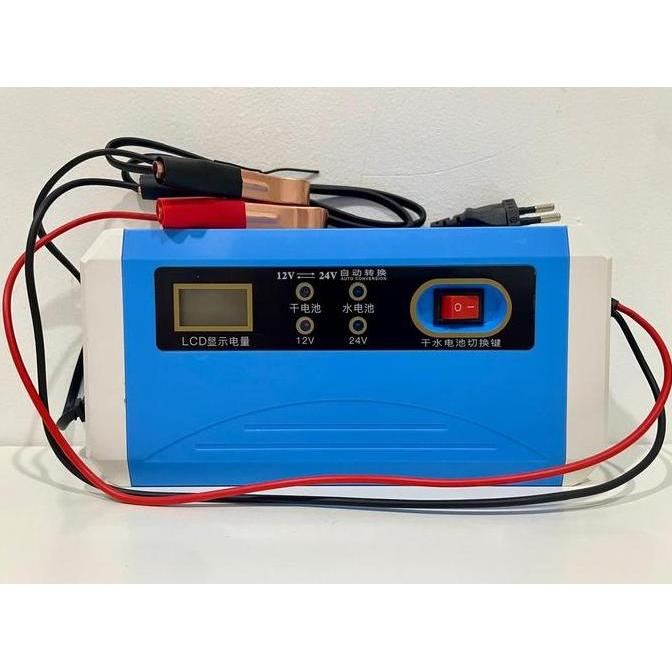 Sale Charger Aki 12V-24V 10A / Charger Aki Fast Charging Otomatis 12 Volt - 24 Volt 10 Ampere