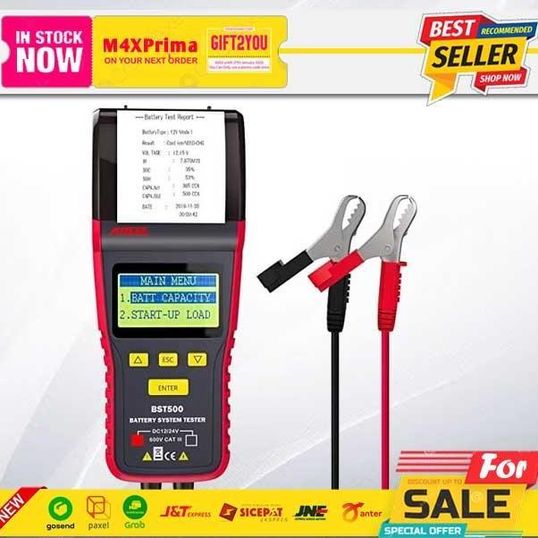 Sale Bst500 Ancel Battery Aki Tester Printer 12V 24V Truck Baterai Bst 500