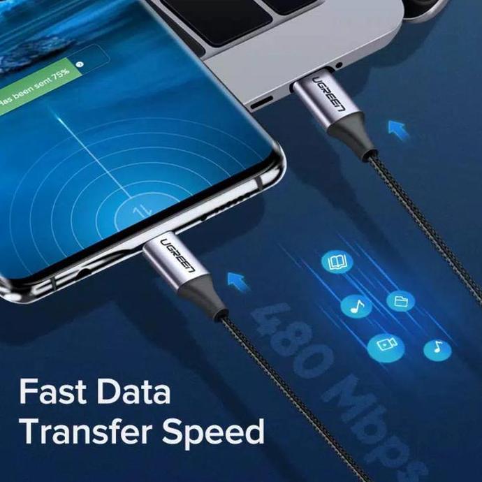 Ugreen Kabel USB C to USB C 5A 100 Watt Ugreen Kabel USB C PD Charging Terlaris