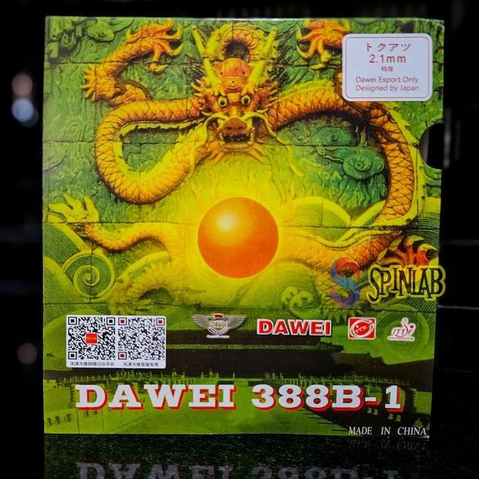 TERMURAH - DAWEI 388 B-1 | Karet Bintik Pendek Serang Pingpong Tenis Meja