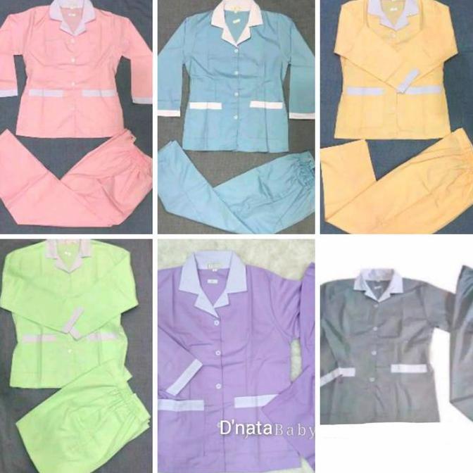 NEW BAJU SERAGAM SUSTER HIJAB PANJANG WARNA KATUN JEPANG ORI