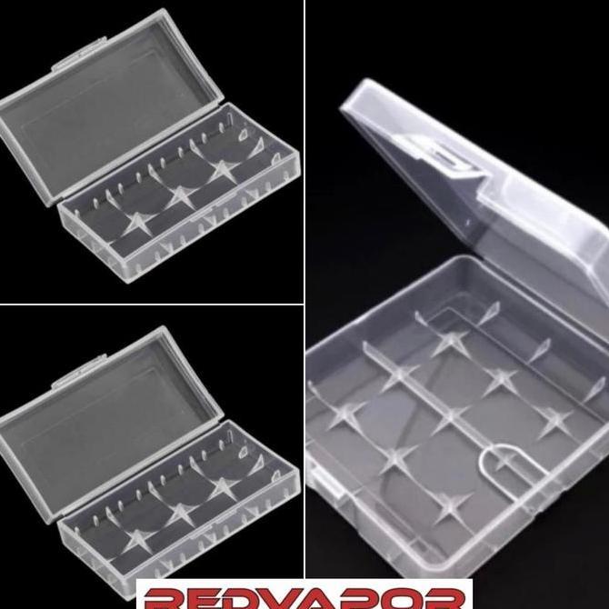 New- Case Batre / Kotak Baterai Plastik 18350 18650 21700 2 slot 4 slot