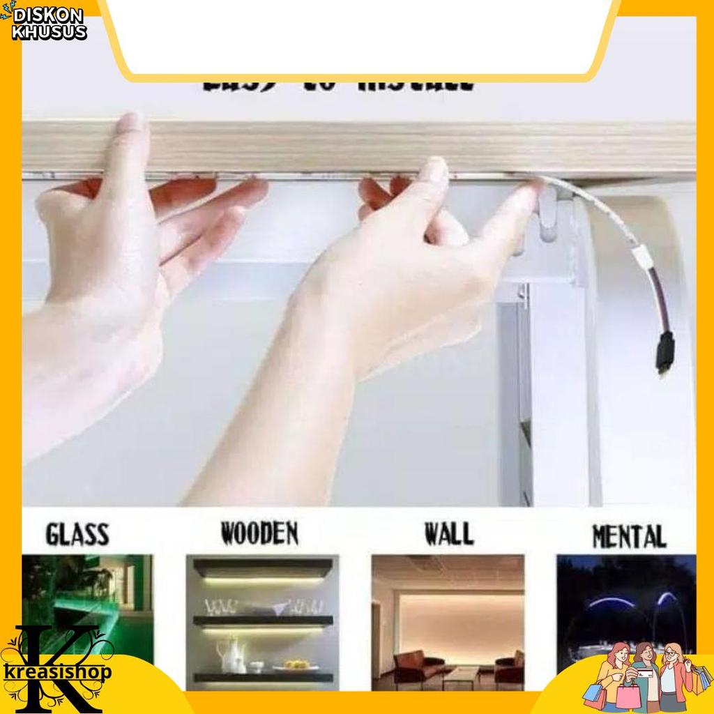 Sale [3528 10M] Lampu Led Strip Rgb 16 Warna Remote Tiktok Warna Warni Lampu Kamar Dinding