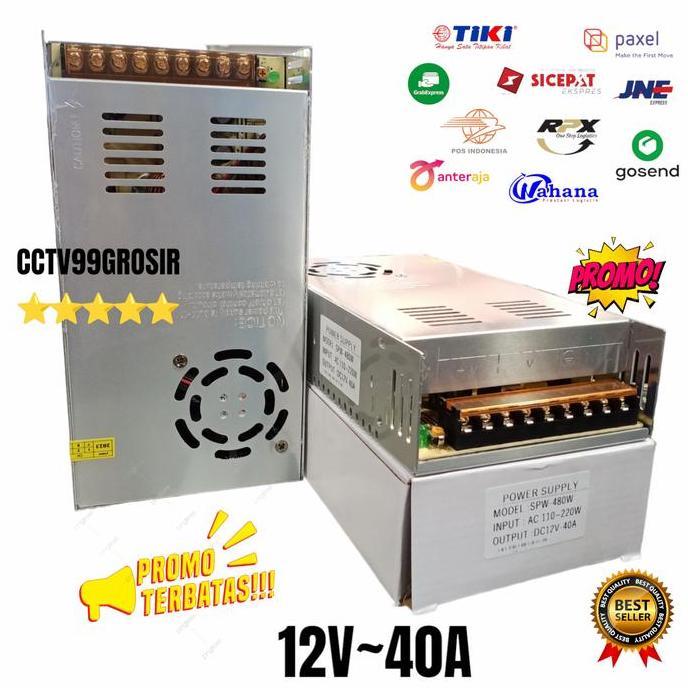 Promo Power Supply 12V 40A / Power Supply Switching 12V 40A Diskon