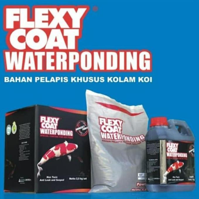 NEW flexy coat 2.5 kg cat pelapis kolam koi