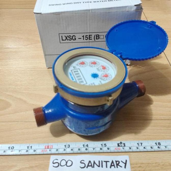 HARGA DISC - Water Meter 1/2" Senso Besi - Meteran Air Pengukur Arus Air LXSG - 15E
