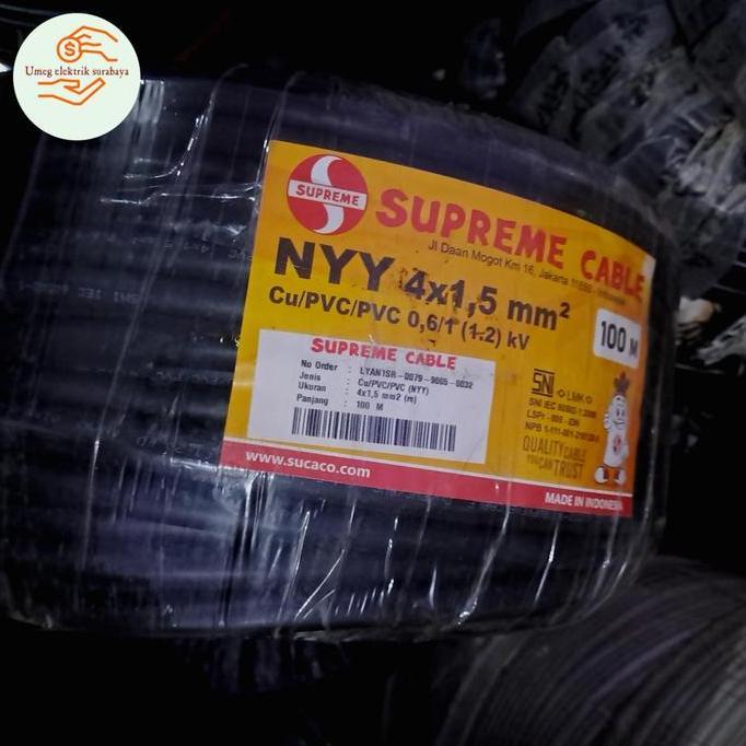 BEBAS ONGKIR - KABEL NYY 4X1,5MM SUPREME 100M KABEL NYY 4X1,5 SUPREME 100M