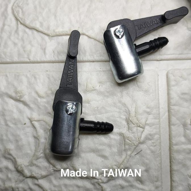 Promo Adaptor Kop Pompa Ban Dalam Sepeda Pentil Av Schrader Model Tekuk Lipat Besi Plastik Made In T