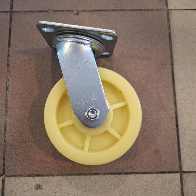Roda Troli Nilon Heavy Duty 6 Inch Hidup/Putar