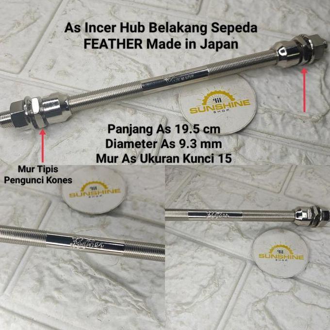 Promo As Hub Roda Belakang Sepeda Onthel Ontel Feather Made In Japan Chrome Cod