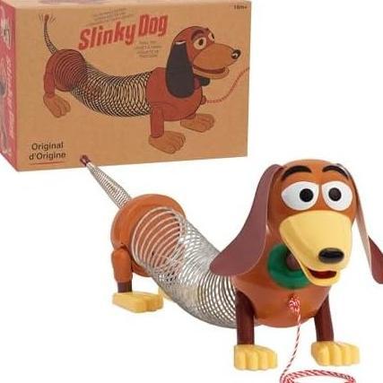 Retro Slinky Dog, The Original Walking Spring Toy, Vintage Spring Toys, Stretches