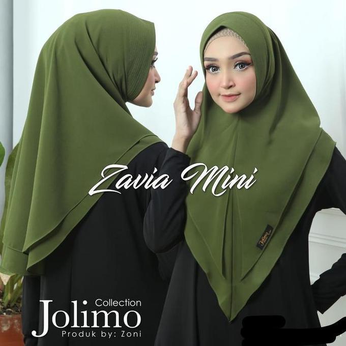 Promo Khimar Ceruty Zavia Mini / Jilbab 2 Layer / Hijab Pet Antem / Kerudung Instan Cod