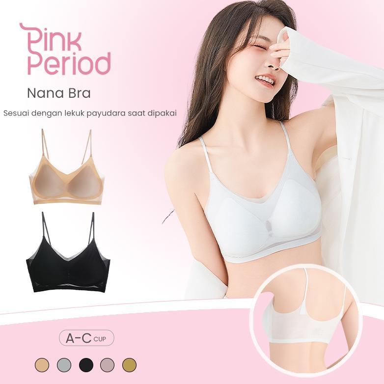 Pink Period Pink Period Bra Seamless Zero Feel Ultra Thin BH Sport Yoga Bra Tanpa Kawat Busa Adem Le