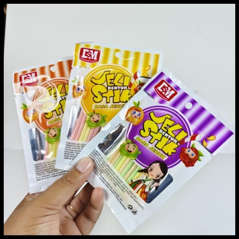 10 PCS PERMEN JELLY STICK PENDEK PERMEN KEMASAN PLASTIK