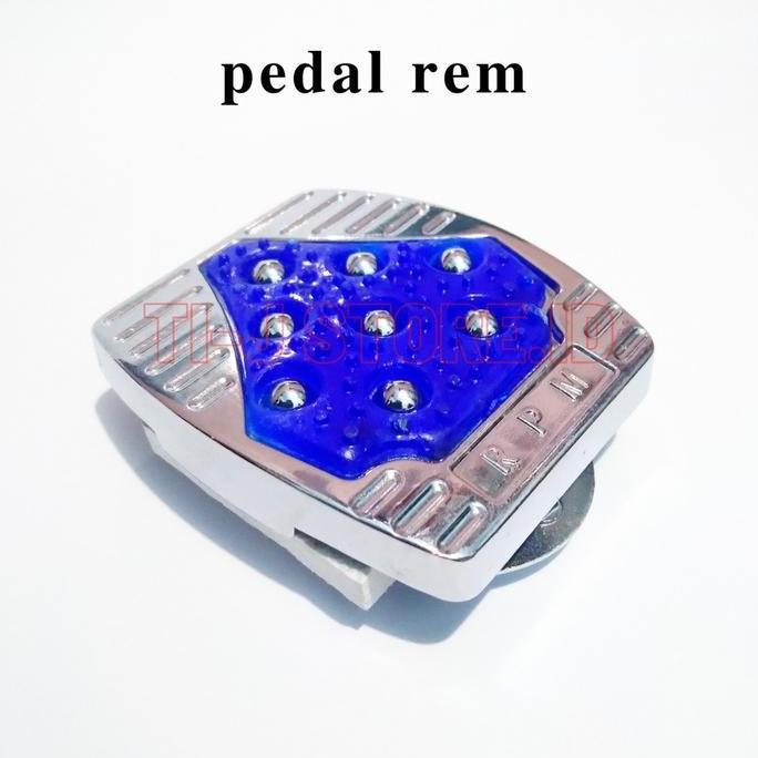 New- 1 Set Cover Pijakan Pedal Gigi Dan Rem Besi Anti Slip Universal Untuk Semua Jenis Motor