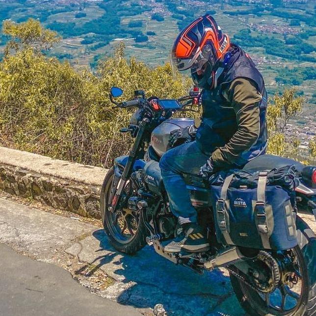 Tas sidebag touring motor, inzta Adventure 20L wr155, xsr, kawasaki L1 Premium