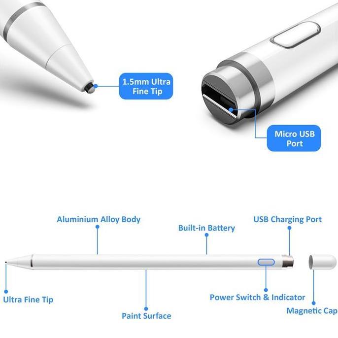 Pen Samsung Tab A7 Lite T225 2021 Pencil Tablet Stylus Palm Rejection Terlaris