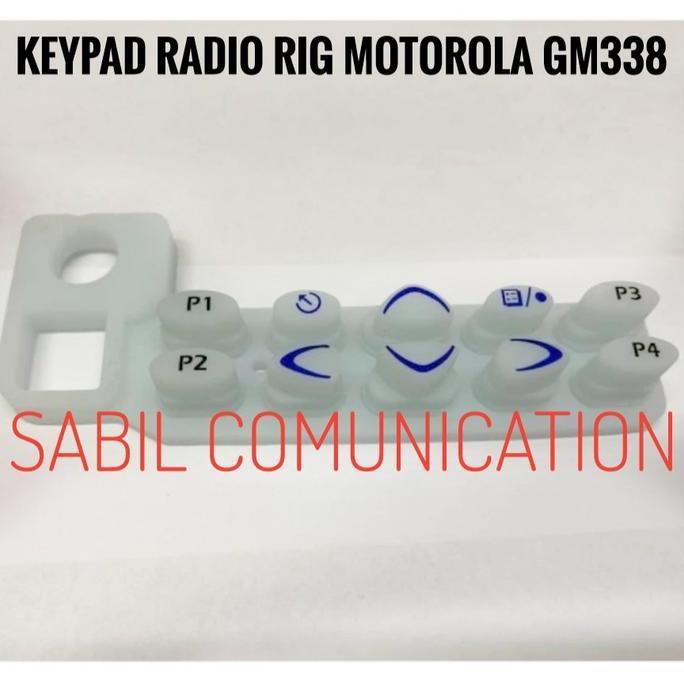 KEYPAD RADIO RIG MOTOROLA GM338 GM 338 KARET KEYPAD RIG MOTOROLA GM338 Terlaris