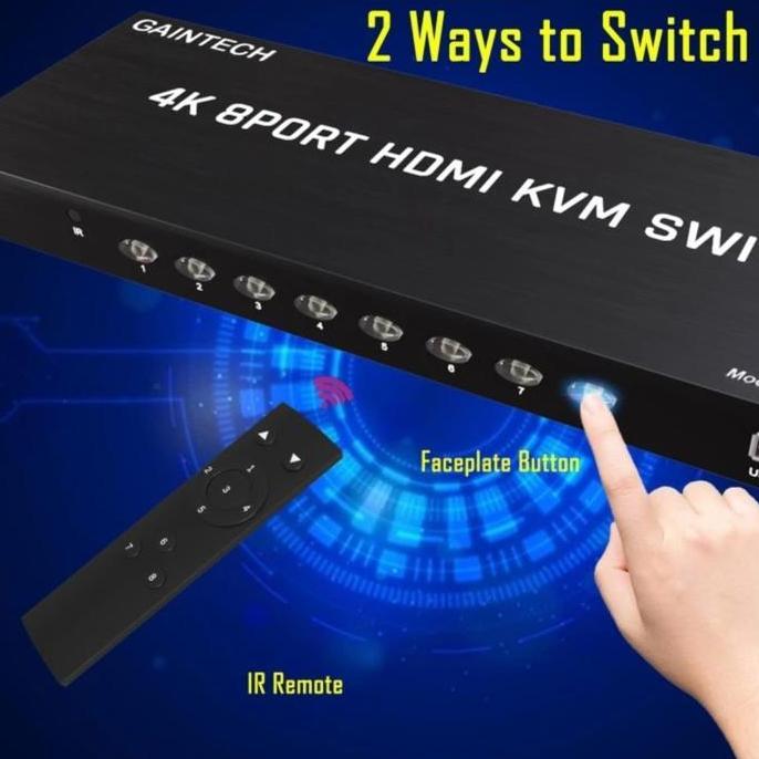 kvm switch hdmi usb 8 port free kabel kvm 8 pcs Terlaris