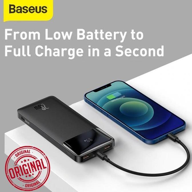 Powerbank Baseus 10000Mah 20W / 15W Bipow Digital Display - Ppbd